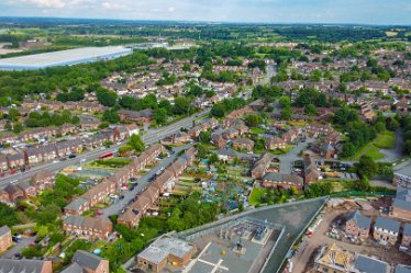 JF_DJI_0145r1 1st June 2022: Rugeley aerial view: © Jenny France: