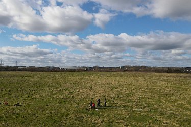 JFf-DJI_0010 5th March 2022: Geophysics at Branston leas: © Jenny France