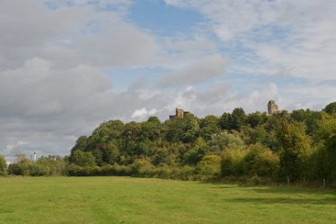 MR_DSH_2556_3371 Tutbury Castle escarpment Tutbury and the River Dove: 18.09.2022: © 2022 Martin Robinson: Tutbury Castle escarpment