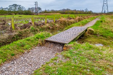 F24_2543r1 29th February 2024: Tucklesholme Evidence of flooding: © Paul L.G. Morris