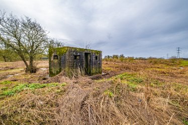 F24_2576r1 29th February 2024: Tucklesholme late winter walk: The the pill box: © Paul L.G. Morris