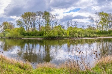 F21_1159r1x3j1 29th April 2021: Branston Leas Nature Reserve: Panorama near 'The Riverside' pub: © Paul L.G. Morris