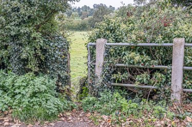 F20B7873r2 2nd October 2020: Rocester walk: The entrance to the path down to the river: Paul L.G. Morris