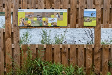 L20_6656r1 28th August 2020: Tucklesholme Tour 1: © 2020-2021 Paul L.G. Morris: Information boards on the 1std hide