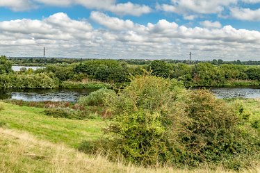 F23_1980-r1x4-j1 August 2023: Anchor Church and Walk from Ingleby: © 2023 Paul L.G. Morris: Panoramic view of the Trent