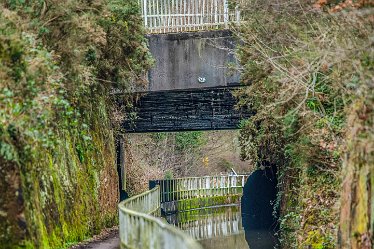 bridge 61a_AAA8645-1j1 21st February 2021: Armitage: © 2020-21 Jane Rowbottom: Modern road bridge