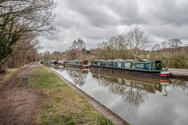 Pandemic queue_AAA8612-1j1 28th February 2021: Mavesyn Ridware: © 2020-21 Jane Rowbottom: Canal Boats