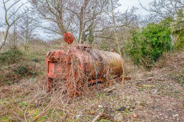 old muck spreader_AAA8581-1j1 28th February 2021: Mavesyn Ridware: © 2020-21 Jane Rowbottom: Old muckspreader