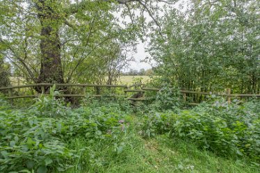 F20B8154r2 2nd October 2020: Rocester walk: Across this stile and bridge: Paul L.G. Morris