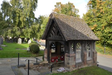 MR_DSH_2996_3483 Lych Gate built 1919 as War Memorial Rolleston on Dove: 09.10.2022: Lych Gate built 1919 as War Memorial: © 2022 Martin Robinson