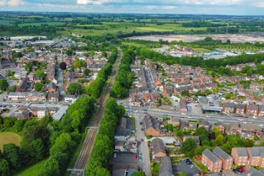 Rugeley Aerial: Jenny France Rugeley Aerial: © 2022 Jenny France