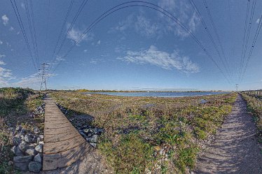 PANO_R0020067_tmr3v2j2c 22nd October 2020: Tucklesholme Tour 1: © 2020-2021 Paul L.G. Morris: 360° panorama: On the way to the first hide