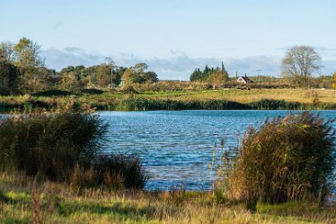 Pete_Jones_DSC5105 22nd October 2020: Tucklesholme: Photograph © by Pete Jones: View across the second lake from the eastern edge looking westwards