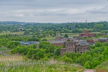 whitfield-valley-and-chatterley-PLGM-H25_3961 22nd May 2025: Chatterley Whitfield Colliery: © 2025 Paul L.G. Morris: View from the spoil heap