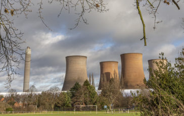Rugeley Power Station on 21st January 2021 viewed from Ravenill Park. Photo © 2022 Transforming the Trent Valley (Steven Cheshire).