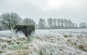 A Type 24 Pillbox at Staffordshire Wildlife Trust's Tucklesholme Nature Reserve near Walton-on-Trent, Staffordshire. Photo © 2022 Transforming the Trent Valley (Steven Cheshire).