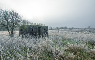  A Type 24 Pillbox at Staffordshire Wildlife Trust's Tucklesholme Nature Reserve near Walton-on-Trent, Staffordshire. Photo © 2022 Transforming the Trent Valley (Steven Cheshire).