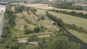 Aerial image of Rugeley Riverside Park