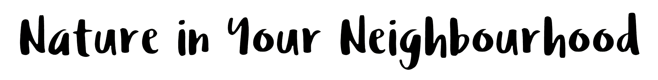 Nature in your Neighbourhood logo